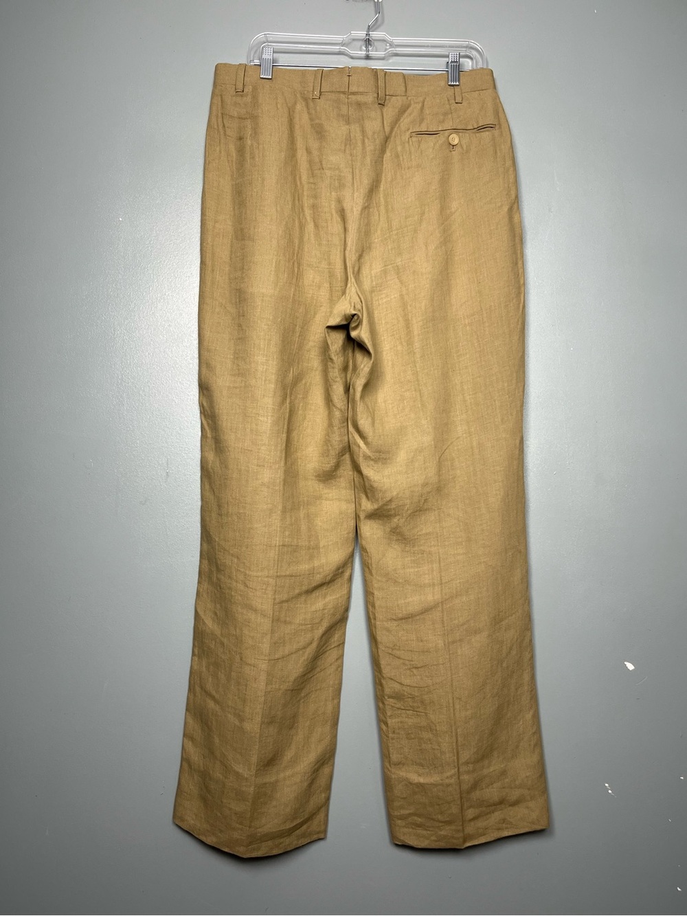 Giuliva Heritage Men’s Umberto Linen Straight Leg Trousers Pants IT 48 Size 32 - Picture 2 of 8